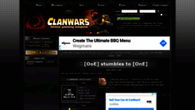 What Clanwars.cc website looked like in 2020 (3 years ago)