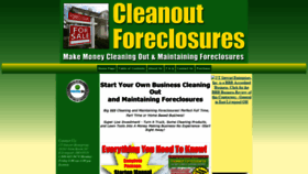 What Cleanoutforeclosures.com website looked like in 2020 (3 years ago)