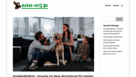 What Clever-pets.de website looked like in 2020 (3 years ago)