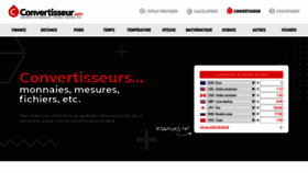 What Convertisseur.com website looked like in 2020 (3 years ago)