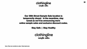 What Clothingline.com website looked like in 2020 (3 years ago)