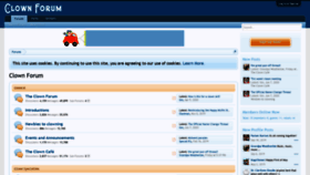 What Clown-forum.com website looked like in 2020 (3 years ago)