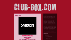 What Club-box.com website looked like in 2020 (3 years ago)