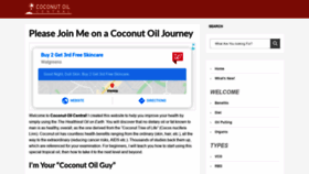 What Coconut-oil-central.com website looked like in 2020 (3 years ago)