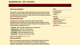 What Cognitive-it.pl website looked like in 2020 (3 years ago)