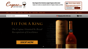 What Cognac.com website looked like in 2020 (3 years ago)