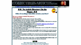 What Collectibles-articles.com website looked like in 2020 (3 years ago)