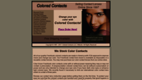 What Coloredcontacts.com website looked like in 2020 (3 years ago)