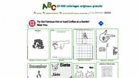 What Coloriage-educatif.com website looked like in 2020 (3 years ago)