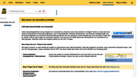 What Canoonet.eu website looked like in 2020 (3 years ago)