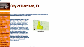 What Cityofharrisonidaho.com website looked like in 2020 (3 years ago)
