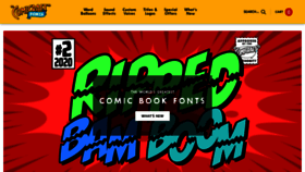 What Comicbookfonts.com website looked like in 2020 (3 years ago)