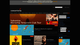 What Concerteria.it website looked like in 2020 (3 years ago)