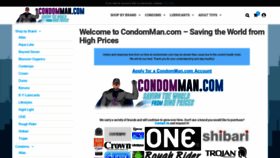 What Condomman.com website looked like in 2020 (3 years ago)
