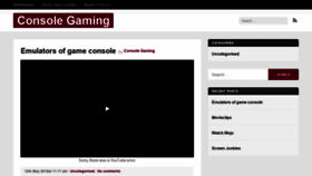 What Consolegaming.eu website looked like in 2020 (6 years ago)