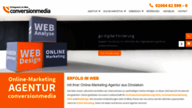 What Conversion-media.de website looked like in 2020 (3 years ago)