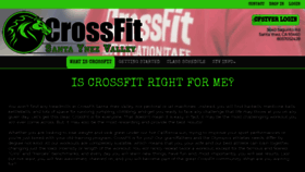 What Crossfitsantaynezvalley.com website looked like in 2020 (3 years ago)