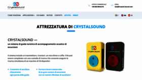 What Crystal-sound.it website looked like in 2020 (3 years ago)
