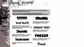 What Cool-fonts.com website looked like in 2020 (3 years ago)