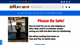 What Coolpetstuff.com website looked like in 2020 (3 years ago)
