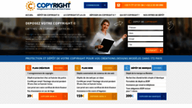 What Copyright.be website looked like in 2020 (3 years ago)