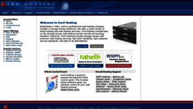 What Cordhosting.com website looked like in 2020 (3 years ago)