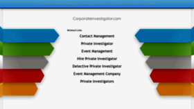 What Corporateinvestigator.com website looked like in 2020 (3 years ago)