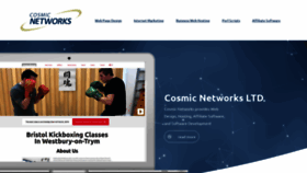 What Cosmicnetworks.com website looked like in 2020 (3 years ago)