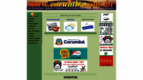 What Corumba.com.br website looked like in 2020 (3 years ago)
