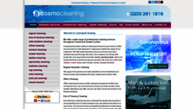 What Cosmocleaning.co.uk website looked like in 2020 (3 years ago)