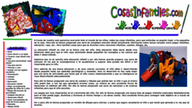What Cosasinfantiles.com website looked like in 2020 (3 years ago)