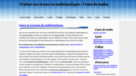 What Coursmaths.com website looked like in 2020 (3 years ago)