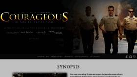What Courageousthemovie.com website looked like in 2020 (3 years ago)