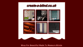 What Create-a-blind.co.uk website looked like in 2020 (3 years ago)