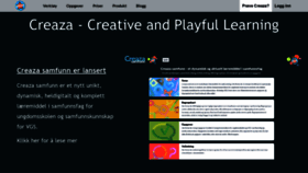 What Creaza.no website looked like in 2020 (4 years ago)