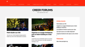 What Creerforums.fr website looked like in 2020 (3 years ago)
