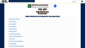 What Criminalwatch.com website looked like in 2020 (3 years ago)