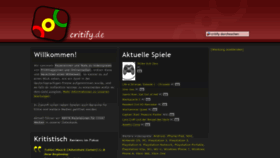 What Critify.de website looked like in 2020 (3 years ago)