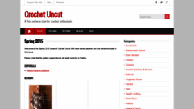 What Crochetuncut.com website looked like in 2020 (3 years ago)