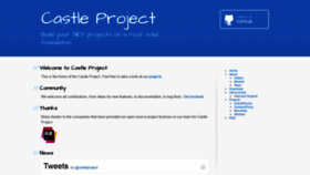 What Castleproject.org website looked like in 2020 (3 years ago)