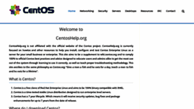 What Centoshelp.org website looked like in 2020 (3 years ago)