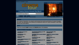 What Cinematour.com website looked like in 2020 (3 years ago)