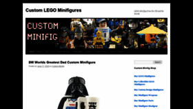 What Customminifig.co.uk website looked like in 2020 (3 years ago)