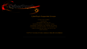 What Cyberpsych.org website looked like in 2020 (3 years ago)