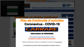 What Carrare-communication.fr website looked like in 2020 (3 years ago)