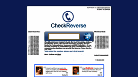 What Checkreverse.com website looked like in 2020 (3 years ago)