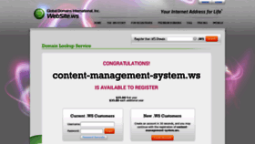 What Content-management-system.ws website looked like in 2020 (3 years ago)