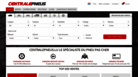What Centralepneus.lu website looked like in 2020 (3 years ago)