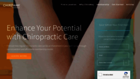 What Chiroway.com website looked like in 2020 (3 years ago)