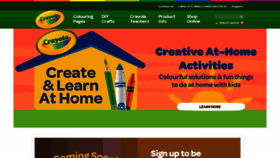 What Crayola.ca website looked like in 2020 (3 years ago)